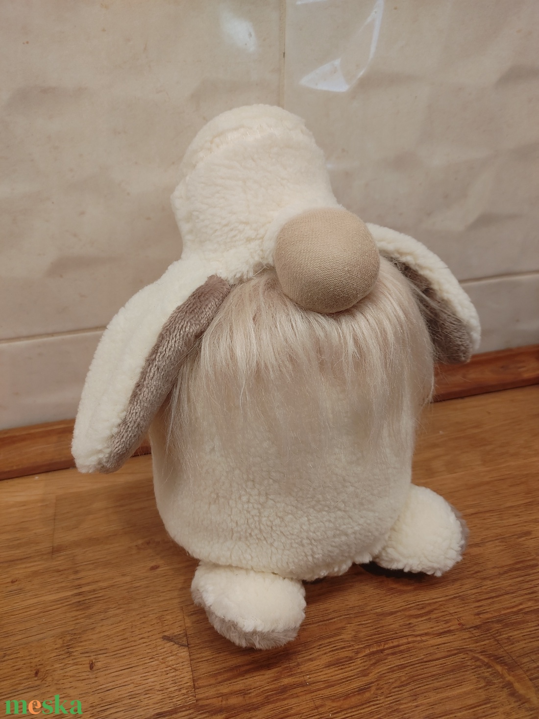 Lógófül húsvéti nyúl manó fehér - otthon & életmód - dekoráció - manók - Meska.hu