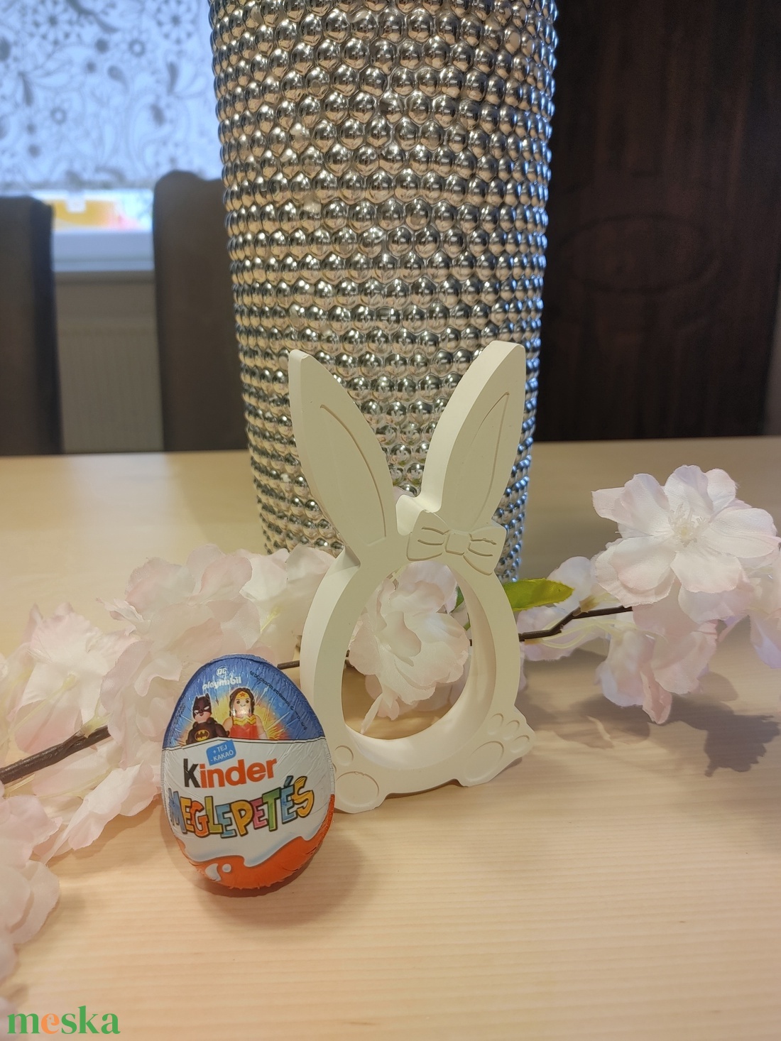 Kindertojást tartó, festhető húsvéti gipsz figura.       - ünnepi díszek, dekorációk - húsvéti díszek és dekorációk - húsvéti tojástartó - Meska.hu