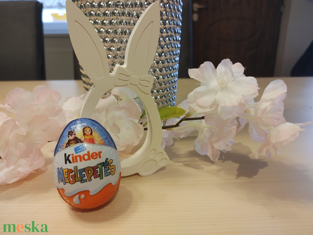 Kindertojást tartó, festhető húsvéti gipsz figura.       - ünnepi díszek, dekorációk - húsvéti díszek és dekorációk - húsvéti tojástartó - Meska.hu