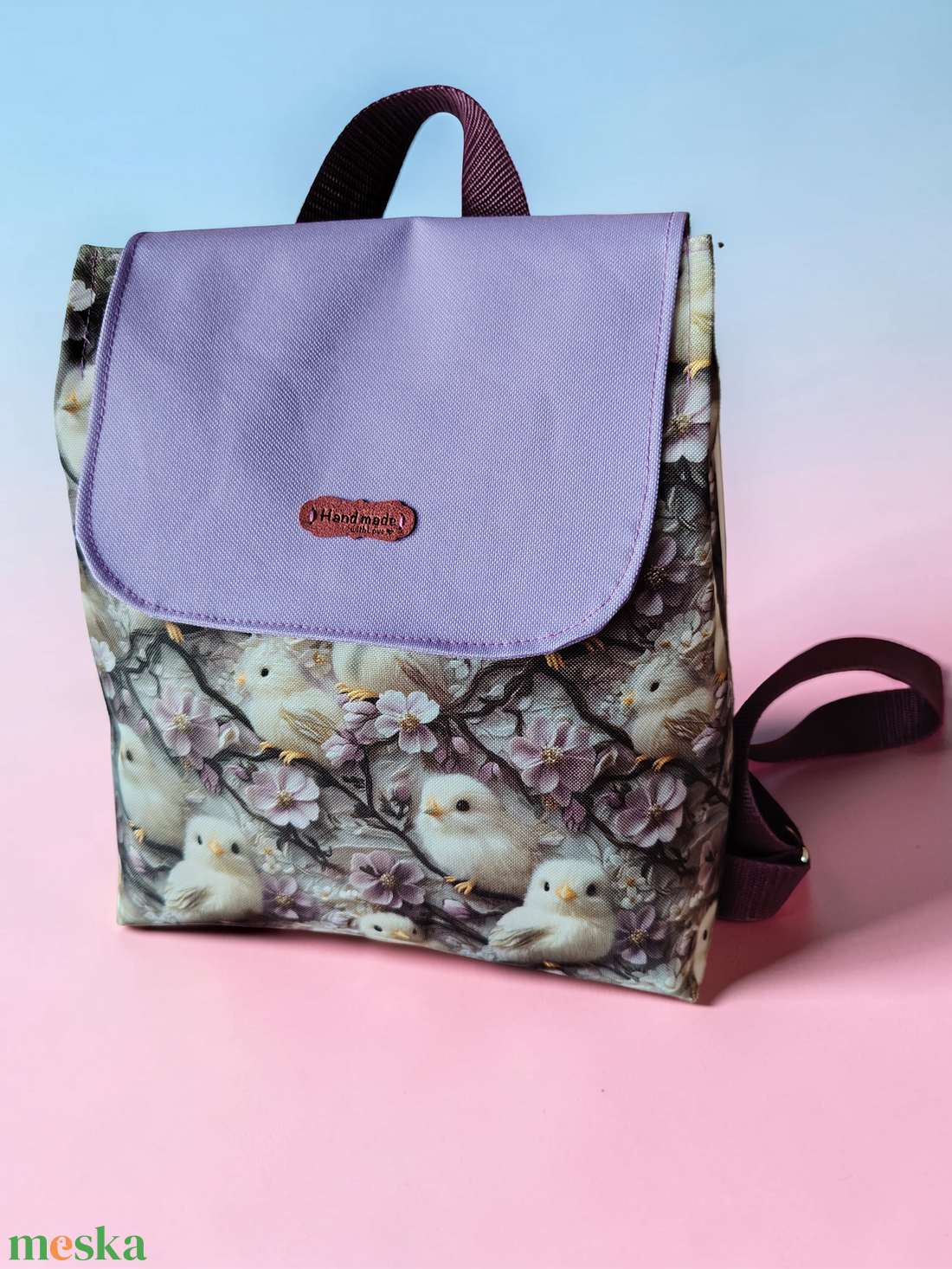 Betty hátizsák madaras  - táska & tok - hátizsák - kishátizsák - Meska.hu