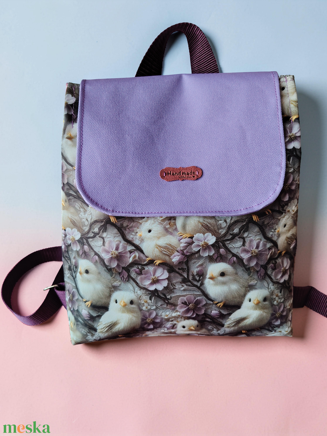 Betty hátizsák madaras  - táska & tok - hátizsák - kishátizsák - Meska.hu