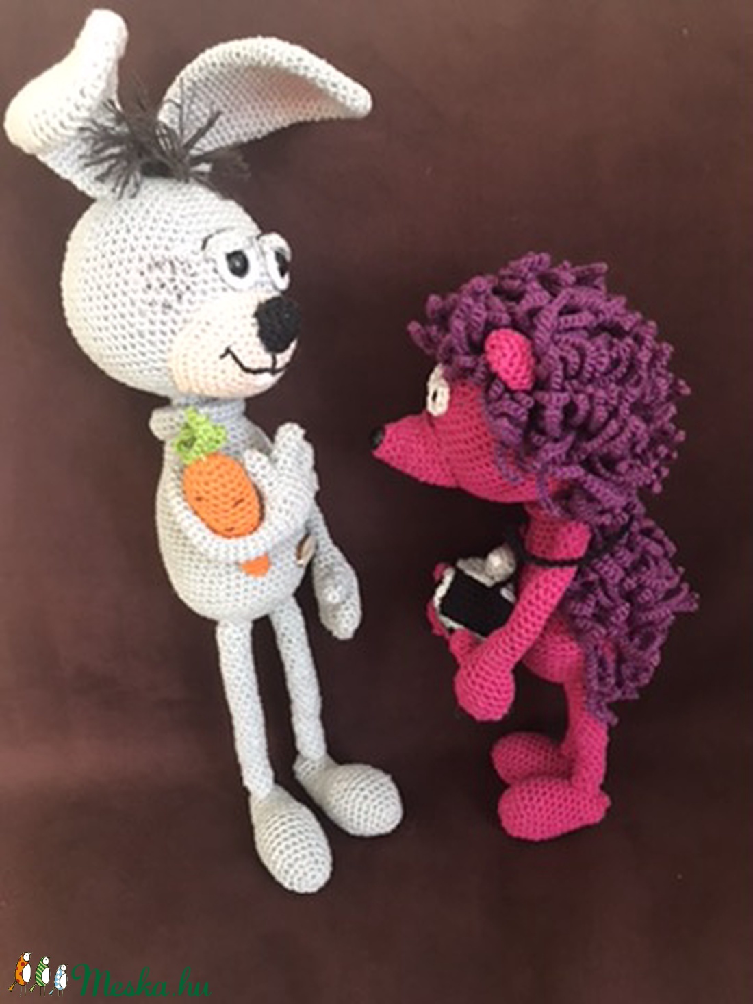 Ugrifüles és barátja Tüskéshátú - játék & sport - plüssállat & játékfigura - nyuszi - Meska.hu