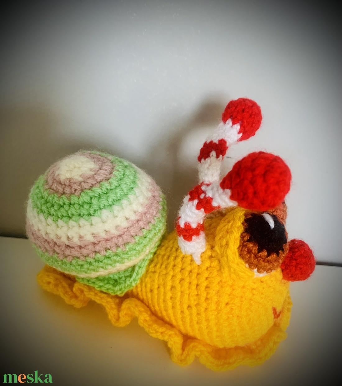 Csiga csigusz. Amigurumi - otthon & életmód - babaszoba, gyerekszoba - gyerek díszpárna - Meska.hu