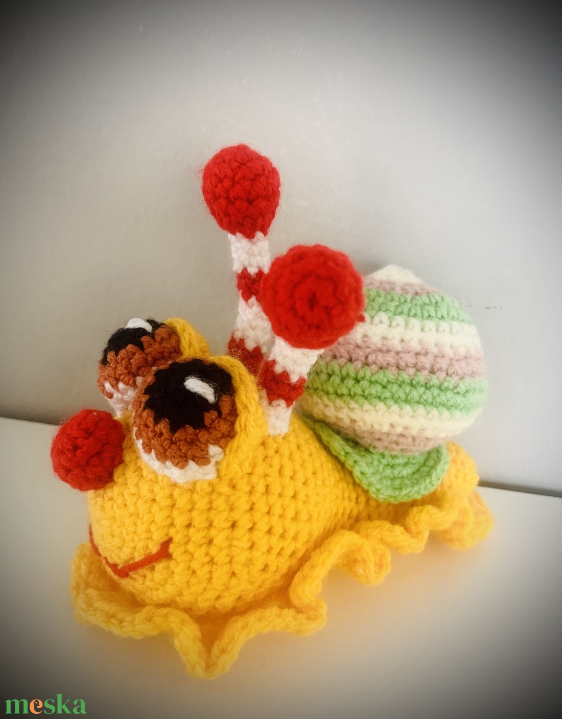 Csiga csigusz. Amigurumi - otthon & életmód - babaszoba, gyerekszoba - gyerek díszpárna - Meska.hu