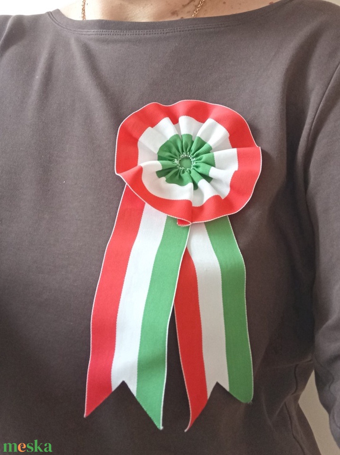 Hagyományos kokárda - óriás méretben - ékszer - kitűző és bross - Meska.hu