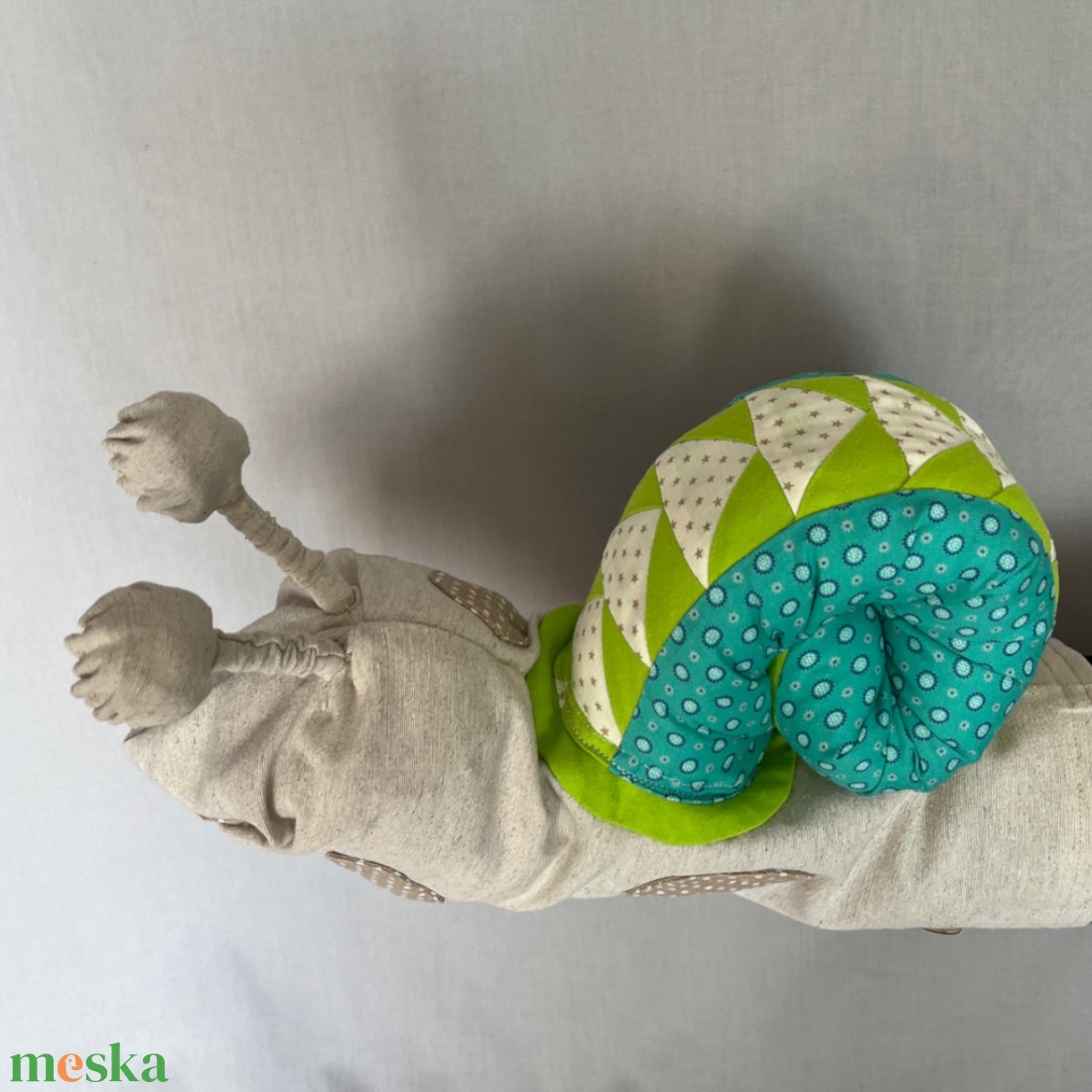 Csodacsiga báb - Türkiz - zöld - játék & sport - bábok - kesztyűbáb - Meska.hu