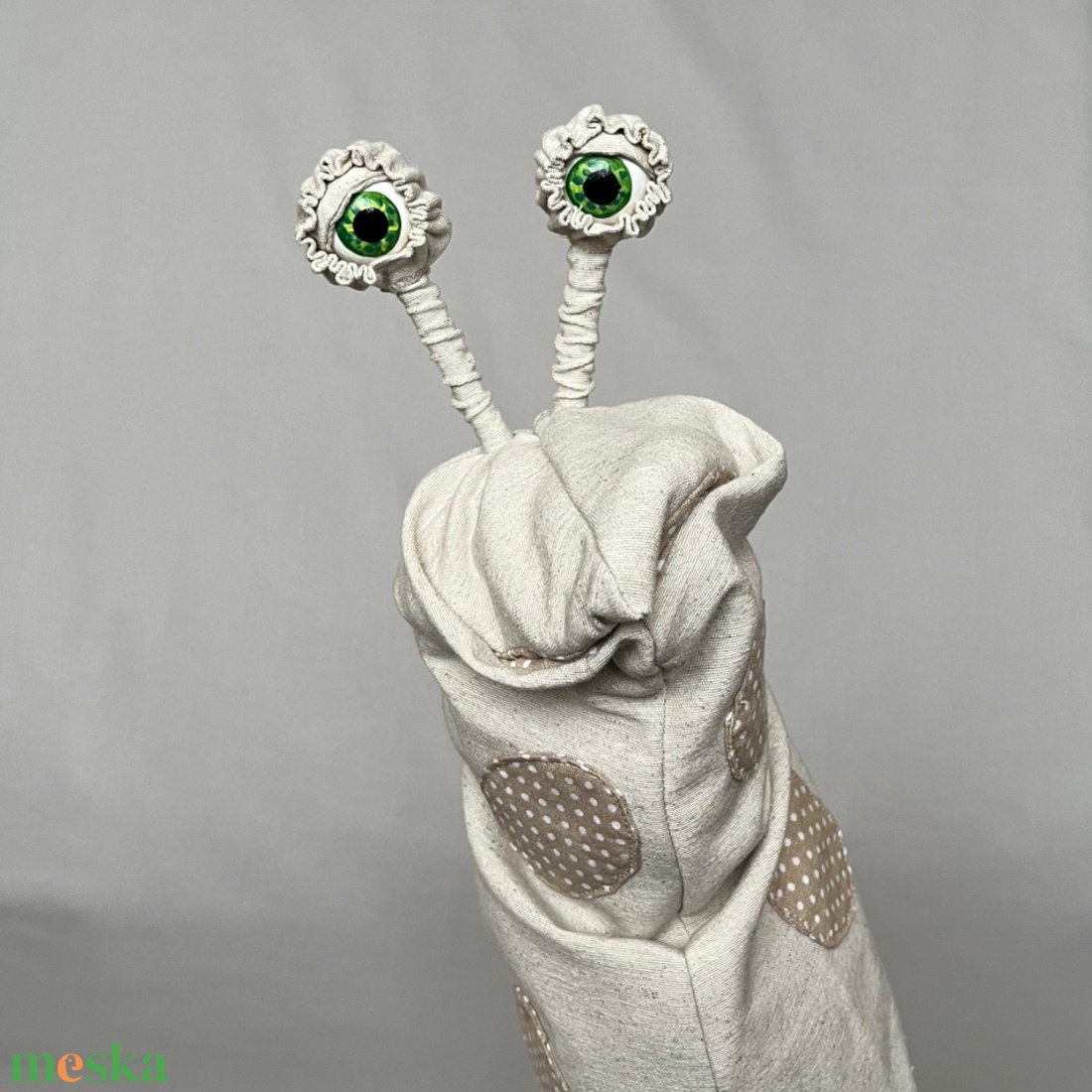 Csodacsiga báb - Türkiz - zöld - játék & sport - bábok - kesztyűbáb - Meska.hu