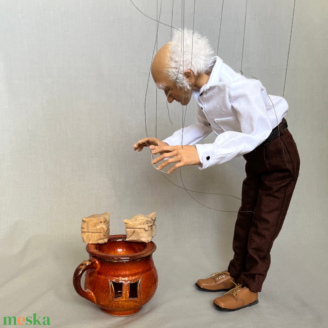 Bob öregúr marionett - játék & sport - bábok - marionett - Meska.hu