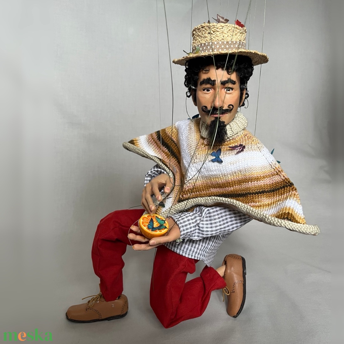 Pedro lepkefogó marionett - játék & sport - bábok - marionett - Meska.hu