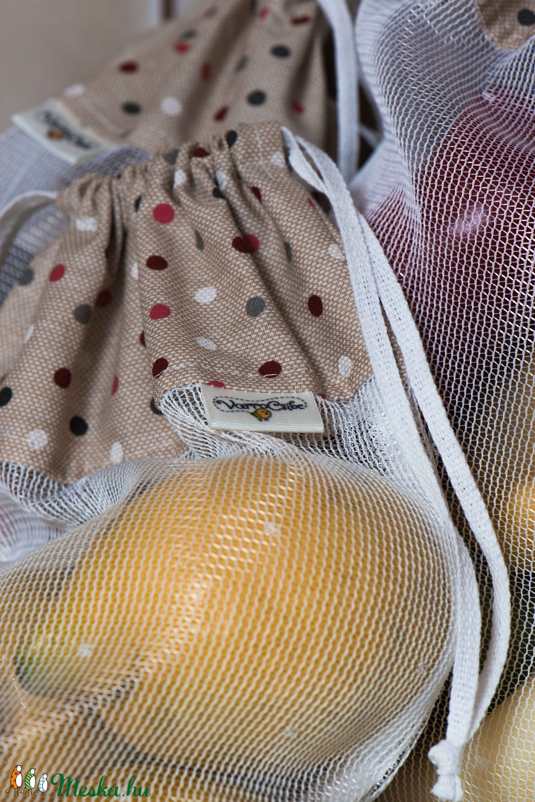 Textil zacskó csomag - S,M,L - Színes pöttyös - - Meska.hu Textil zacskó csomag - S,M,L - Színes pöttyös - - Meska.hu