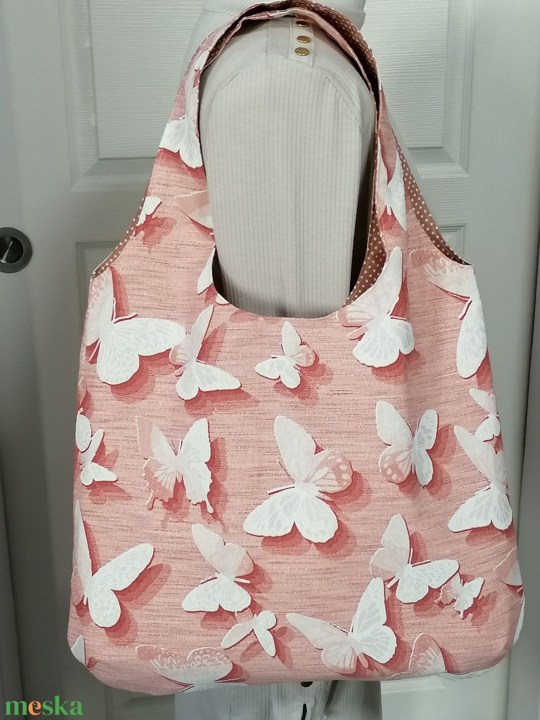Pillangós válltáska - táska & tok - bevásárlás & shopper táska - shopper, textiltáska, szatyor - Meska.hu