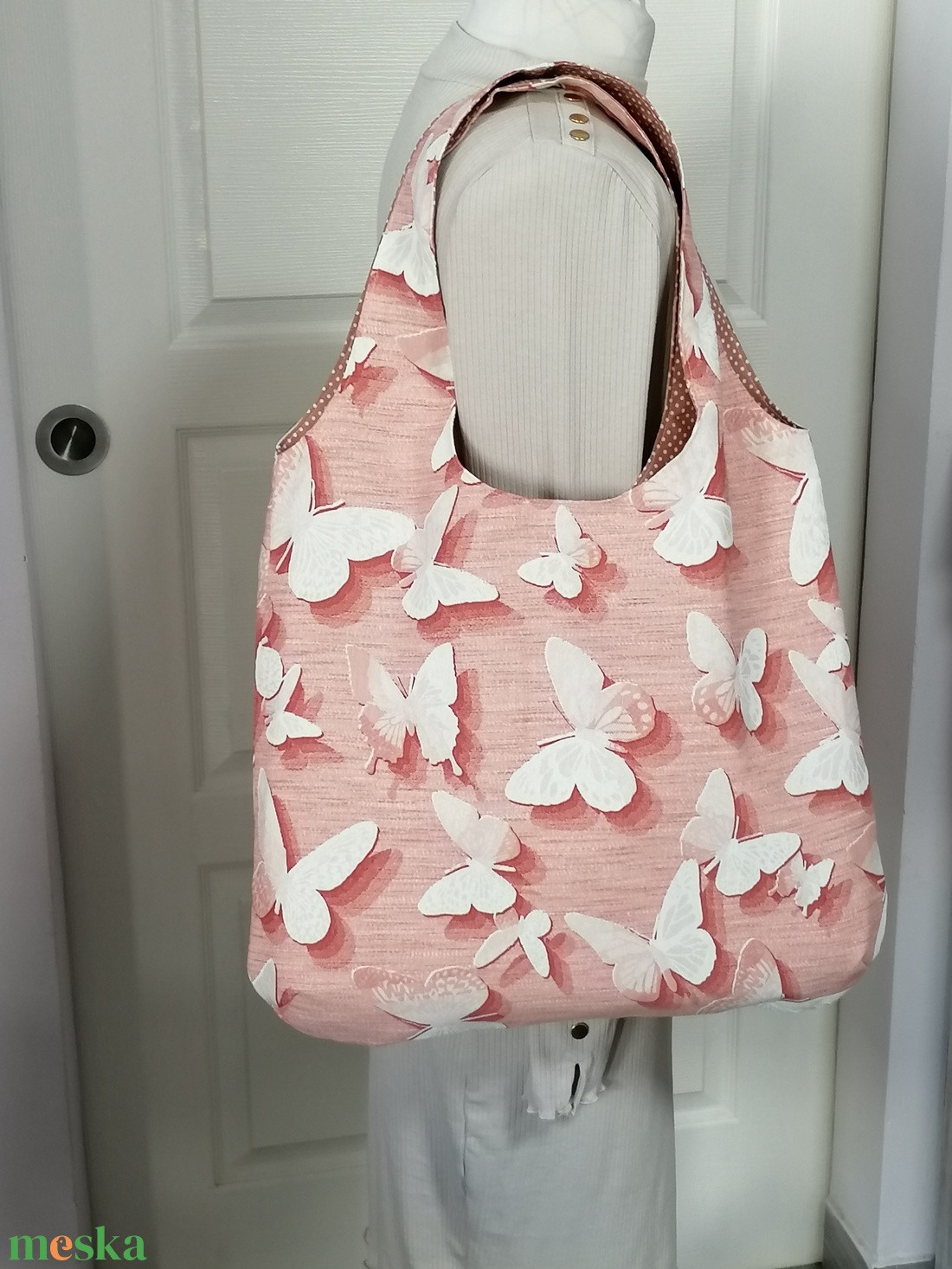 Pillangós válltáska - táska & tok - bevásárlás & shopper táska - shopper, textiltáska, szatyor - Meska.hu