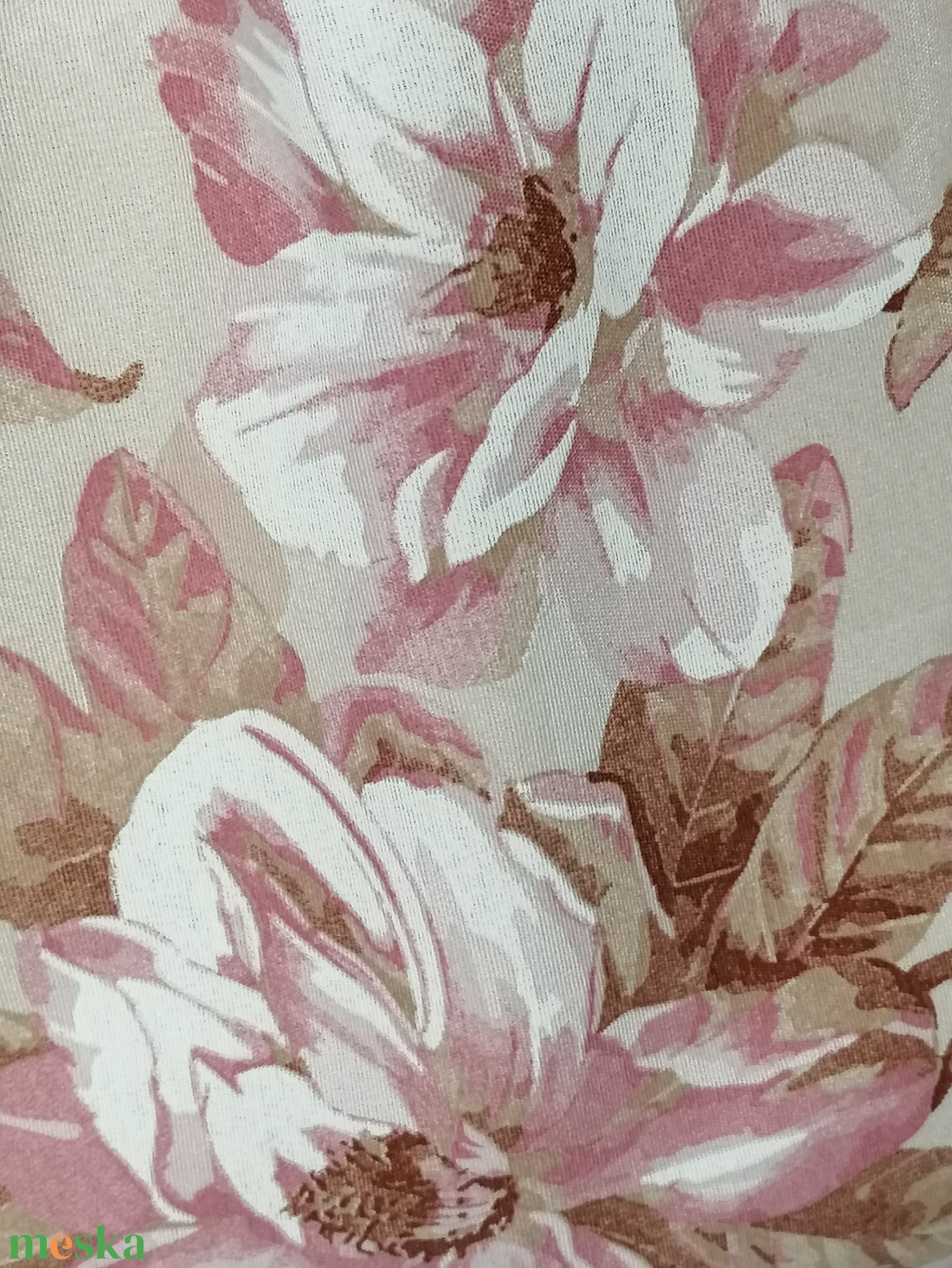 Virágmintás válltáska - táska & tok - bevásárlás & shopper táska - shopper, textiltáska, szatyor - Meska.hu