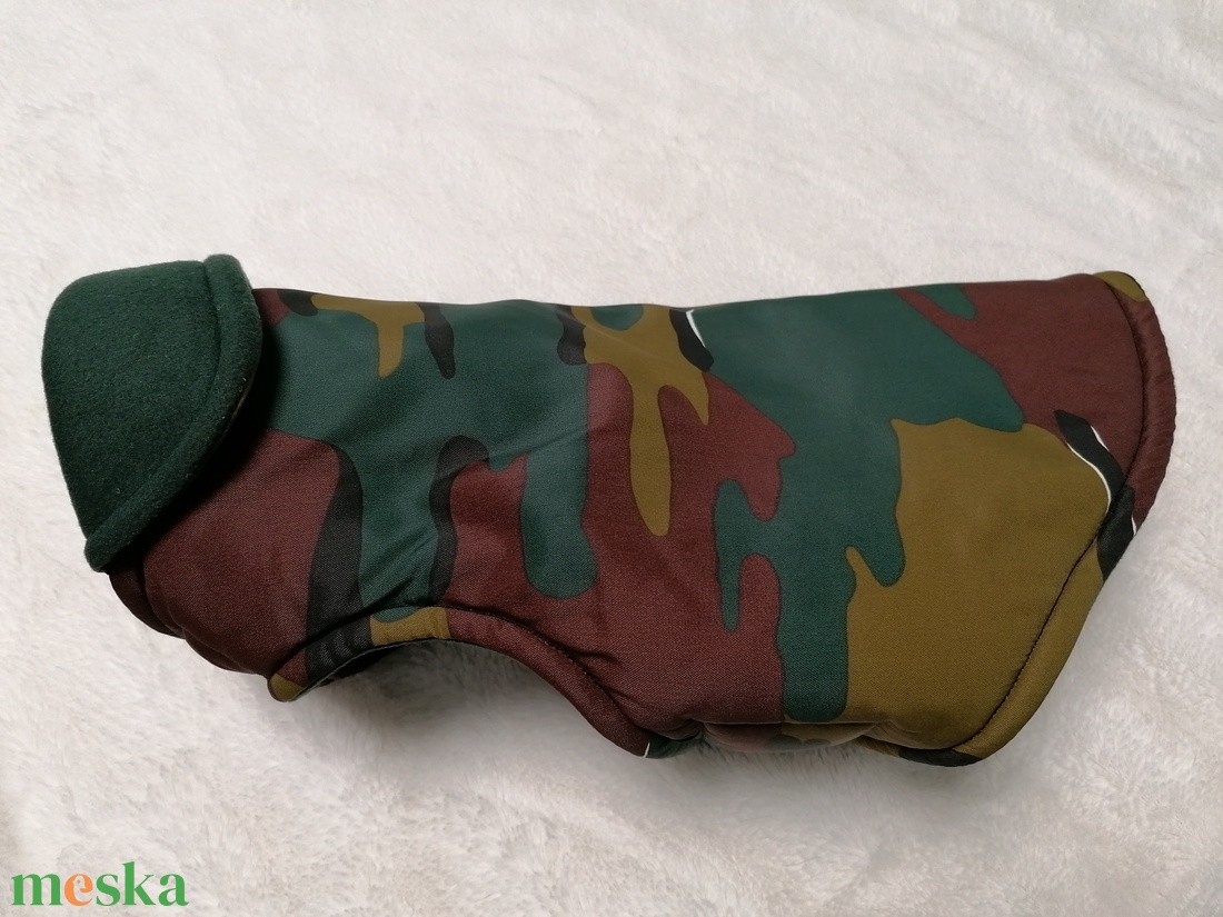 Kutyaruha terepmintás vizlepergetős,bélelt - otthon & életmód - kisállatoknak - kutyáknak - kutya ruházat - Meska.hu