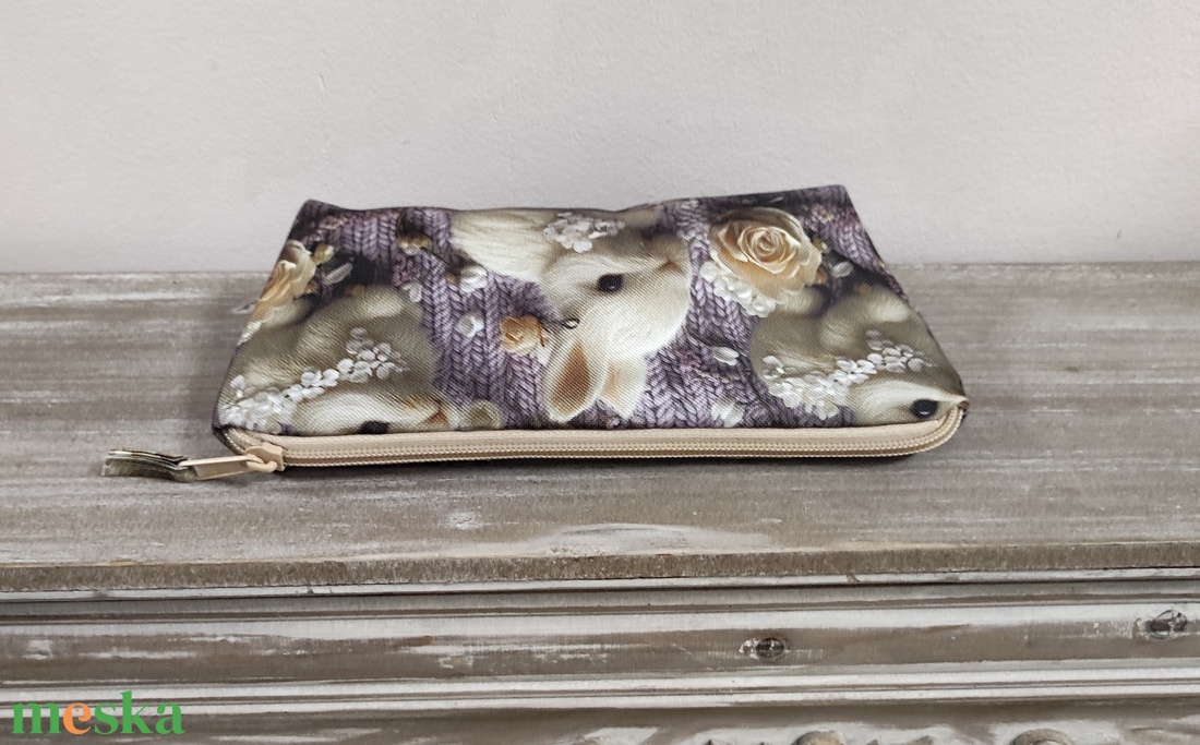 Nyuszis tolltartó - otthon & életmód - papír, írószer - tolltartó & ceruzatekercs - Meska.hu