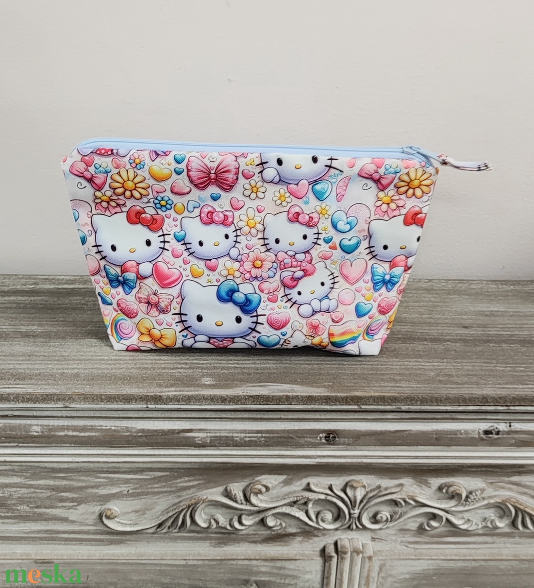 Hello Kitty cipzáras neszeszer - táska & tok - neszesszer - Meska.hu