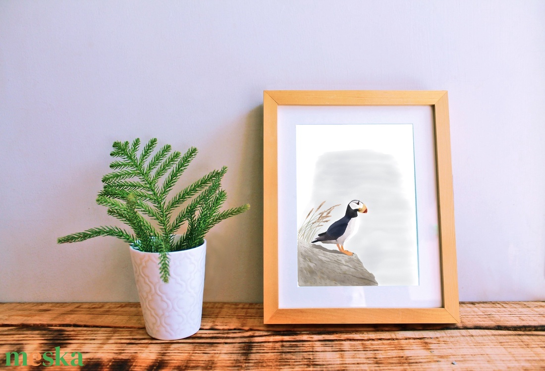 Öreg szarvas lunda A4 giclée művészeti nyomat - otthon & életmód - dekoráció - kép & falikép - kép & falikép - Meska.hu Öreg szarvas lunda A4 giclée művészeti nyomat - otthon & életmód - dekoráció - kép & falikép - kép & falikép - Meska.hu