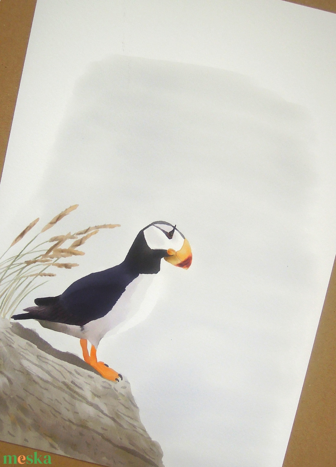 Öreg szarvas lunda A4 giclée művészeti nyomat - otthon & életmód - dekoráció - kép & falikép - kép & falikép - Meska.hu Öreg szarvas lunda A4 giclée művészeti nyomat - otthon & életmód - dekoráció - kép & falikép - kép & falikép - Meska.hu