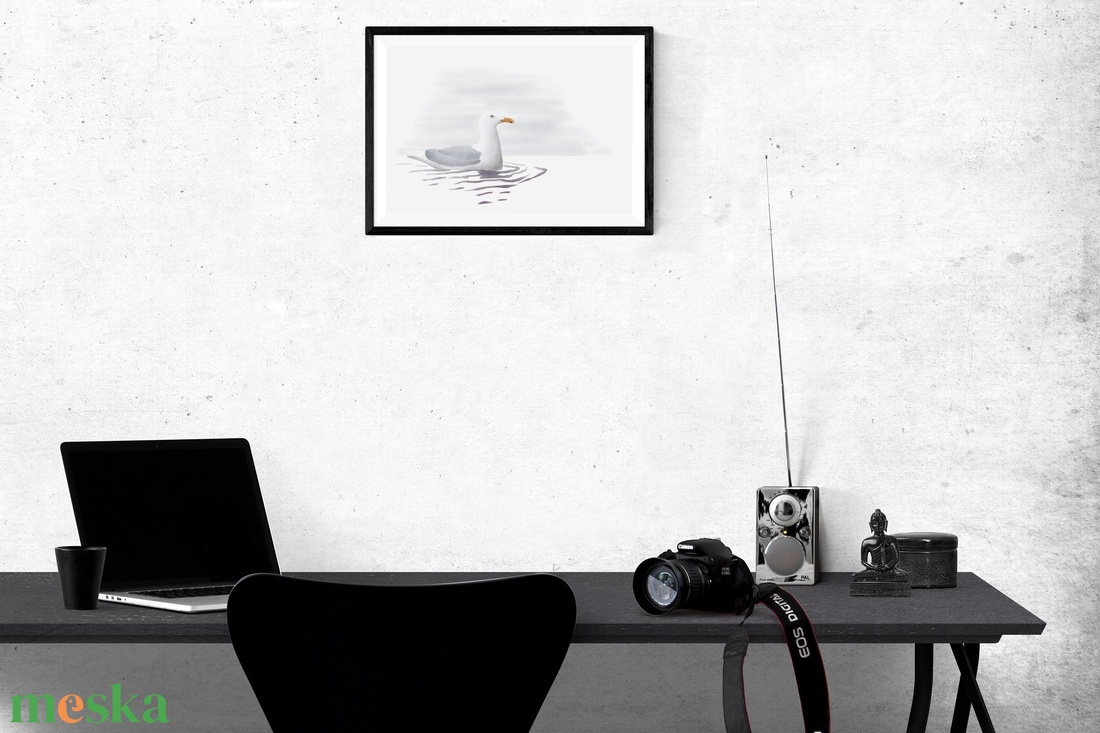 Öreg nászruhás jeges sirály A4 giclée művészeti nyomat - otthon & életmód - dekoráció - kép & falikép - kép & falikép - Meska.hu