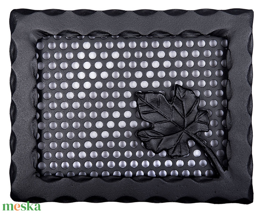 Kovácsoltvas kandalló szellőzőrács szőlőleveles - 250 x 200 mm - otthon & életmód - ház & kert - kandalló tartozék - Meska.hu