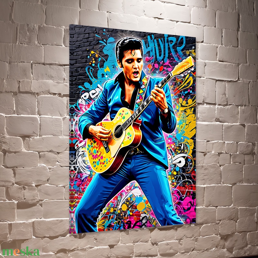 Elvis Presley  Pop Art vászonkép 40x60 cm - otthon & életmód - dekoráció - kép & falikép - vászonkép - Meska.hu