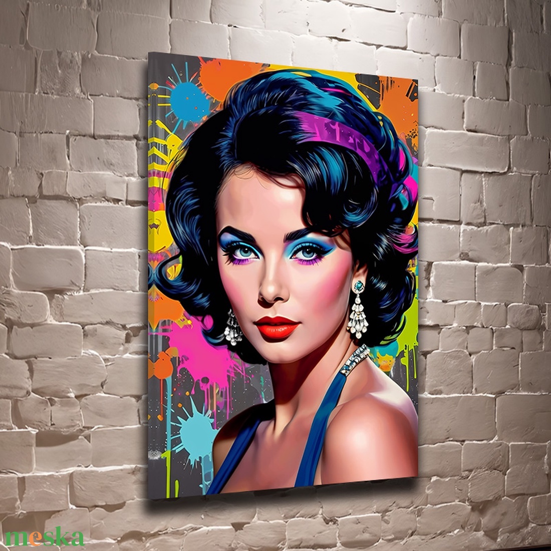 Elizabeth Taylor Pop Art vászonkép 40x60 cm - otthon & életmód - dekoráció - kép & falikép - vászonkép - Meska.hu Elizabeth Taylor Pop Art vászonkép 40x60 cm - otthon & életmód - dekoráció - kép & falikép - vászonkép - Meska.hu