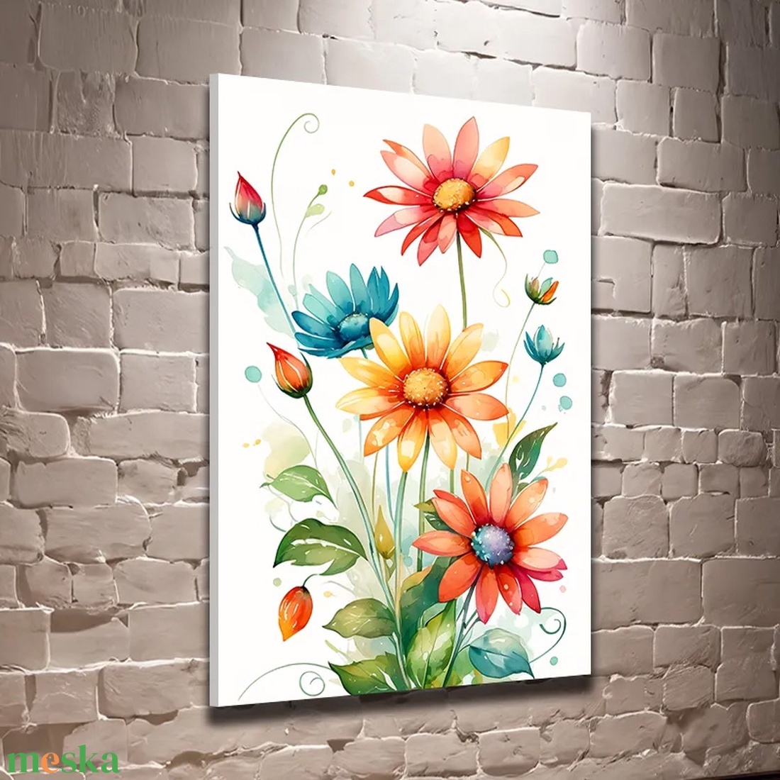 Színes absztrakt virágok 3 virágos falikép. Vászonkép 40x60 cm - otthon & életmód - dekoráció - kép & falikép - vászonkép - Meska.hu Színes absztrakt virágok 3 virágos falikép. Vászonkép 40x60 cm - otthon & életmód - dekoráció - kép & falikép - vászonkép - Meska.hu
