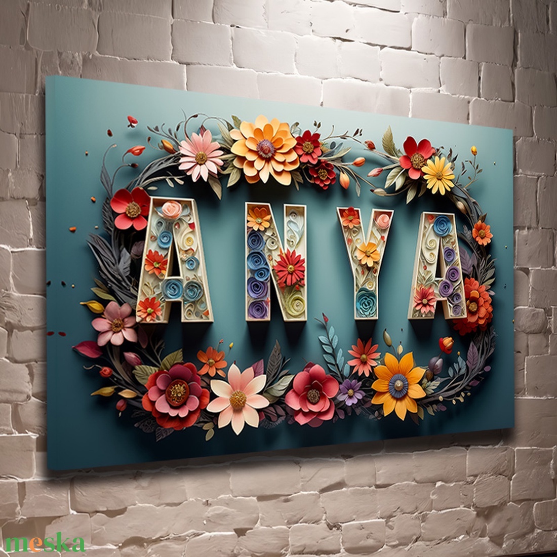 ANYA felirat virágokkal 7 vászonkép 60x40 cm - otthon & életmód - dekoráció - kép & falikép - vászonkép - Meska.hu ANYA felirat virágokkal 7 vászonkép 60x40 cm - otthon & életmód - dekoráció - kép & falikép - vászonkép - Meska.hu