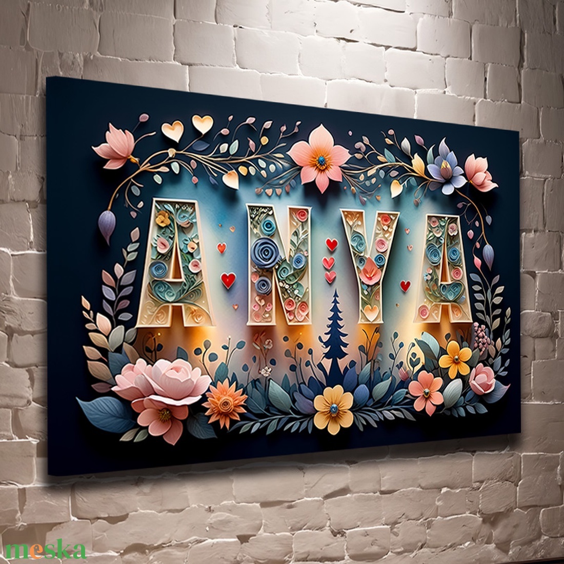 ANYA felirat virágokkal 10 virágos falikép. Vászonkép 60x40 cm - otthon & életmód - dekoráció - kép & falikép - vászonkép - Meska.hu ANYA felirat virágokkal 10 virágos falikép. Vászonkép 60x40 cm - otthon & életmód - dekoráció - kép & falikép - vászonkép - Meska.hu