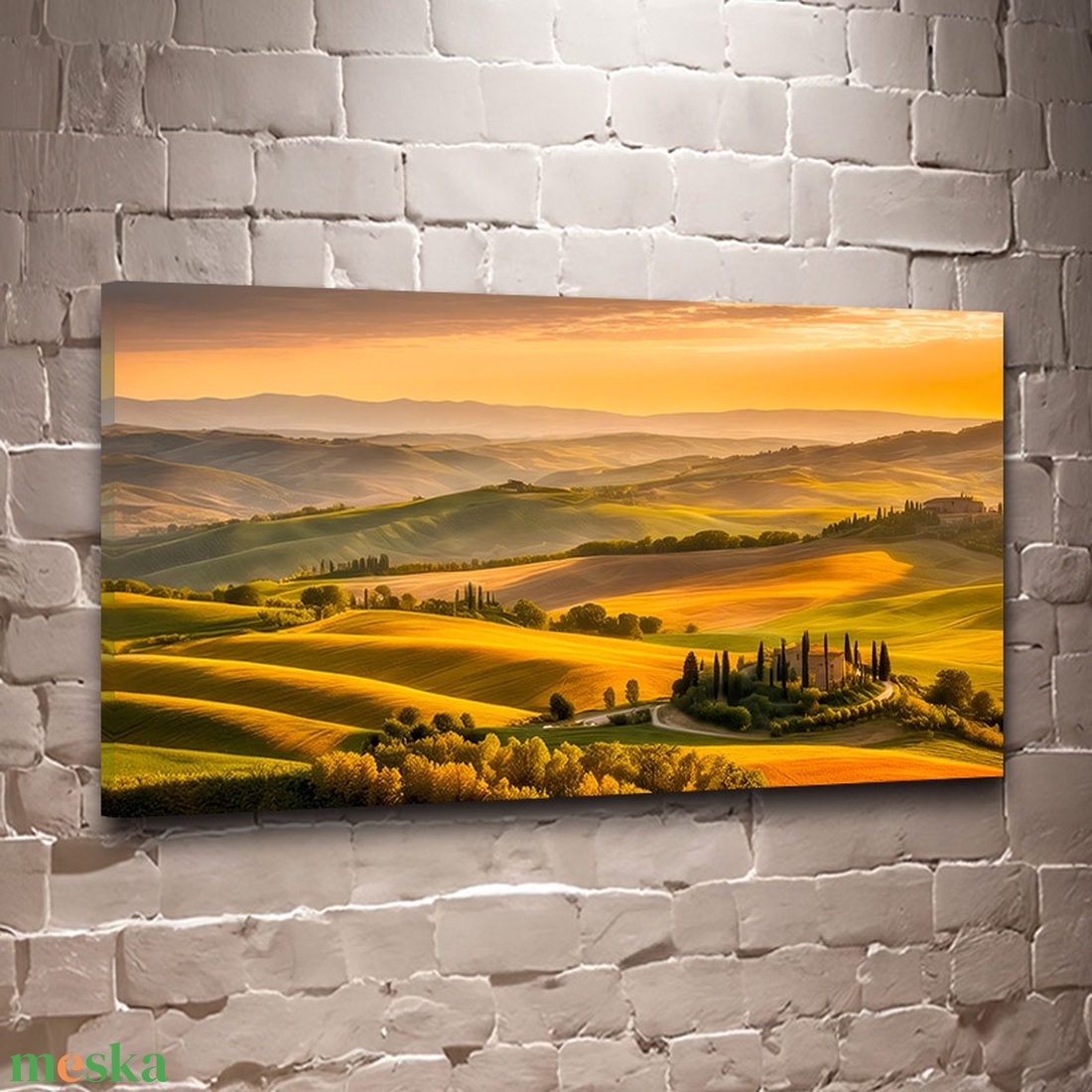 Őszi reggel toszkánában. Toszkána tájkép falikép - vászonkép 60x34 cm - otthon & életmód - dekoráció - kép & falikép - vászonkép - Meska.hu Őszi reggel toszkánában. Toszkána tájkép falikép - vászonkép 60x34 cm - otthon & életmód - dekoráció - kép & falikép - vászonkép - Meska.hu