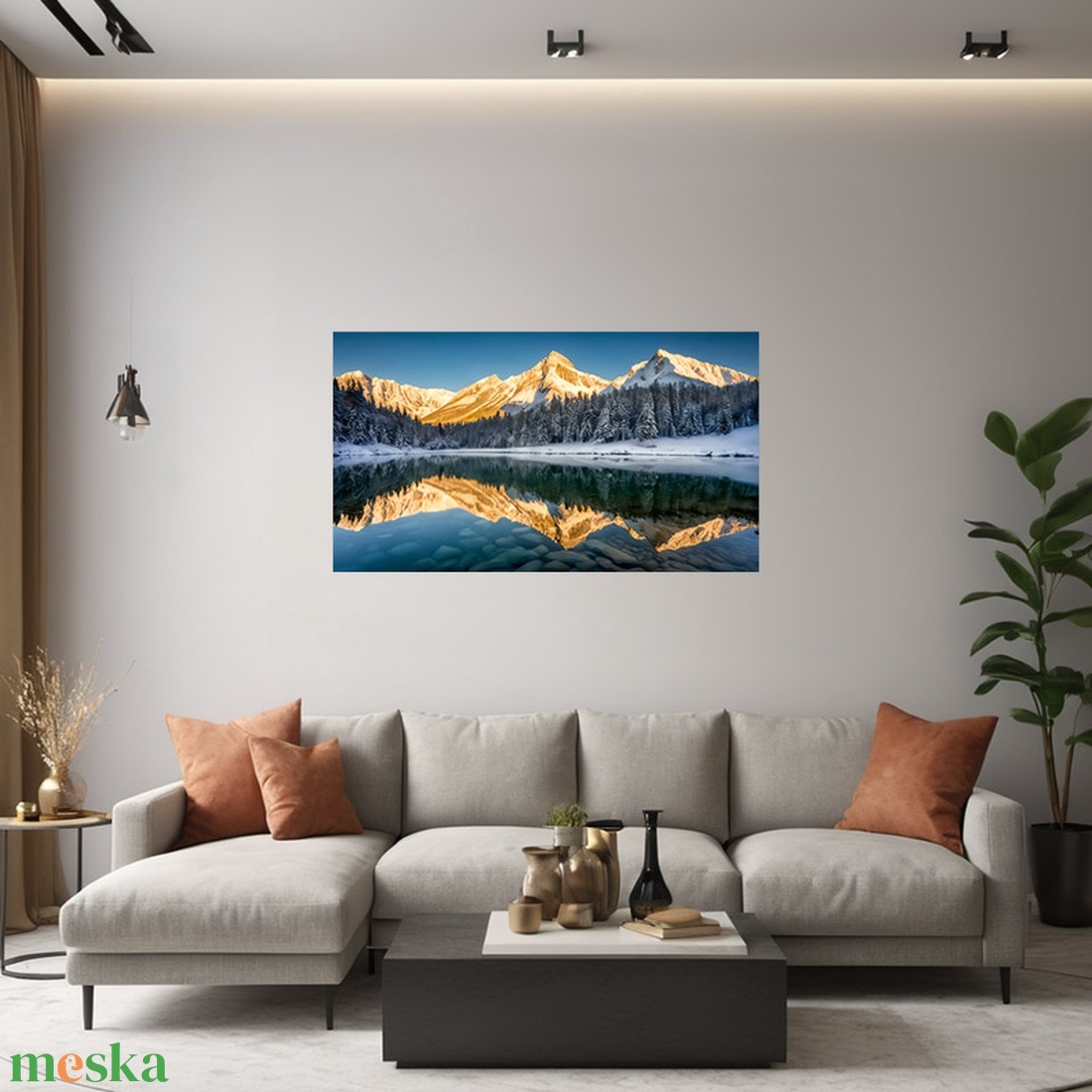 Havas hegycsúcsok tüköröződése a tóban tájkép - vászonkép 60x34 cm - otthon & életmód - dekoráció - kép & falikép - vászonkép - Meska.hu Havas hegycsúcsok tüköröződése a tóban tájkép - vászonkép 60x34 cm - otthon & életmód - dekoráció - kép & falikép - vászonkép - Meska.hu