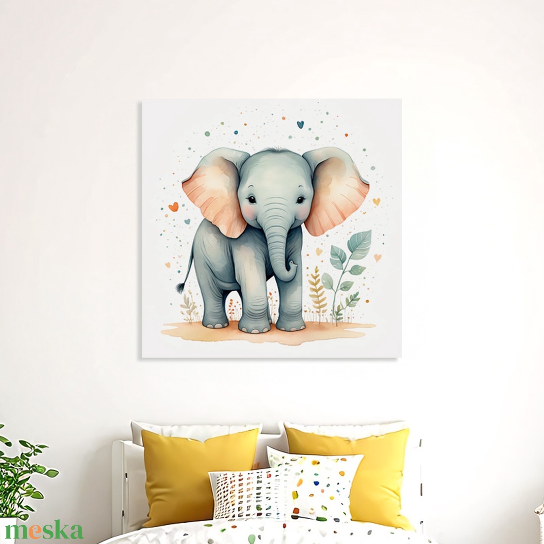 Aranyos elefánt bébi illusztráció babaszoba dekoráció gyerekszoba falikép - vászonkép 40x40 cm - otthon & életmód - babaszoba, gyerekszoba - babaszoba kép - Meska.hu Aranyos elefánt bébi illusztráció babaszoba dekoráció gyerekszoba falikép - vászonkép 40x40 cm - otthon & életmód - babaszoba, gyerekszoba - babaszoba kép - Meska.hu