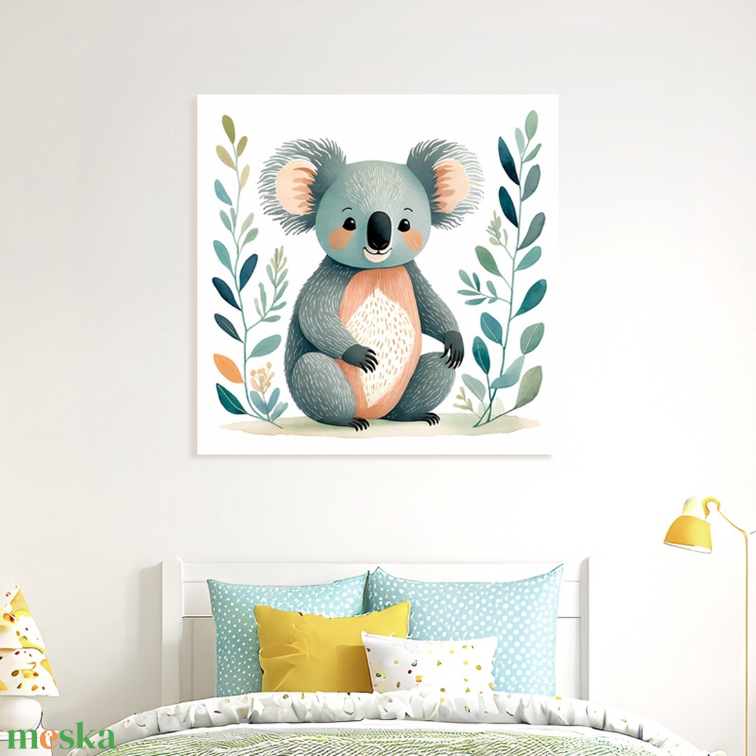 Aranyos koala illusztráció - vászonkép 40x40 cm - otthon & életmód - babaszoba, gyerekszoba - babaszoba kép - Meska.hu Aranyos koala illusztráció - vászonkép 40x40 cm - otthon & életmód - babaszoba, gyerekszoba - babaszoba kép - Meska.hu
