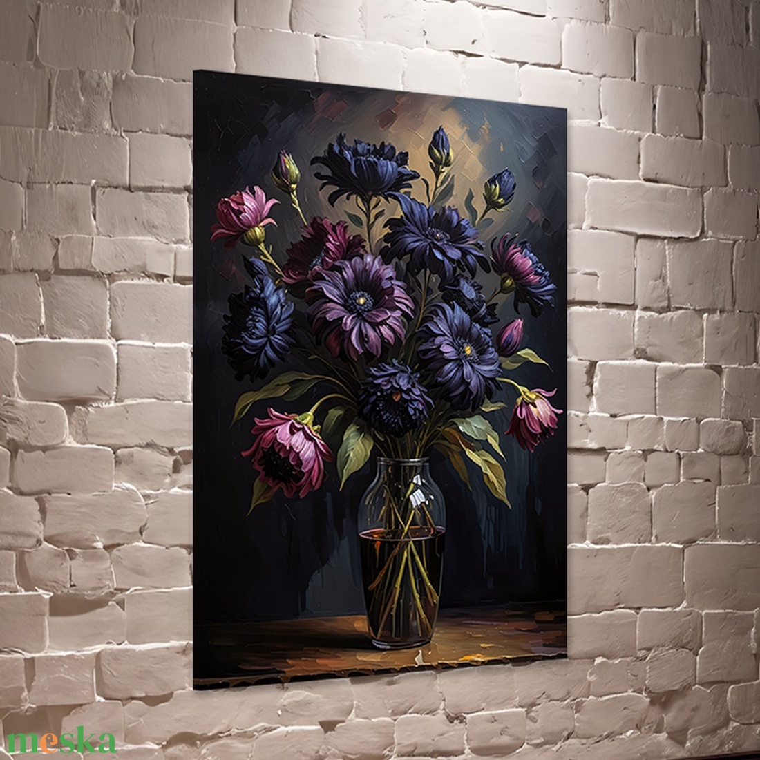 Bordó és lila virágok üveg vázában csendélet falikép - vászonkép 40x60 cm - otthon & életmód - dekoráció - kép & falikép - vászonkép - Meska.hu Bordó és lila virágok üveg vázában csendélet falikép - vászonkép 40x60 cm - otthon & életmód - dekoráció - kép & falikép - vászonkép - Meska.hu