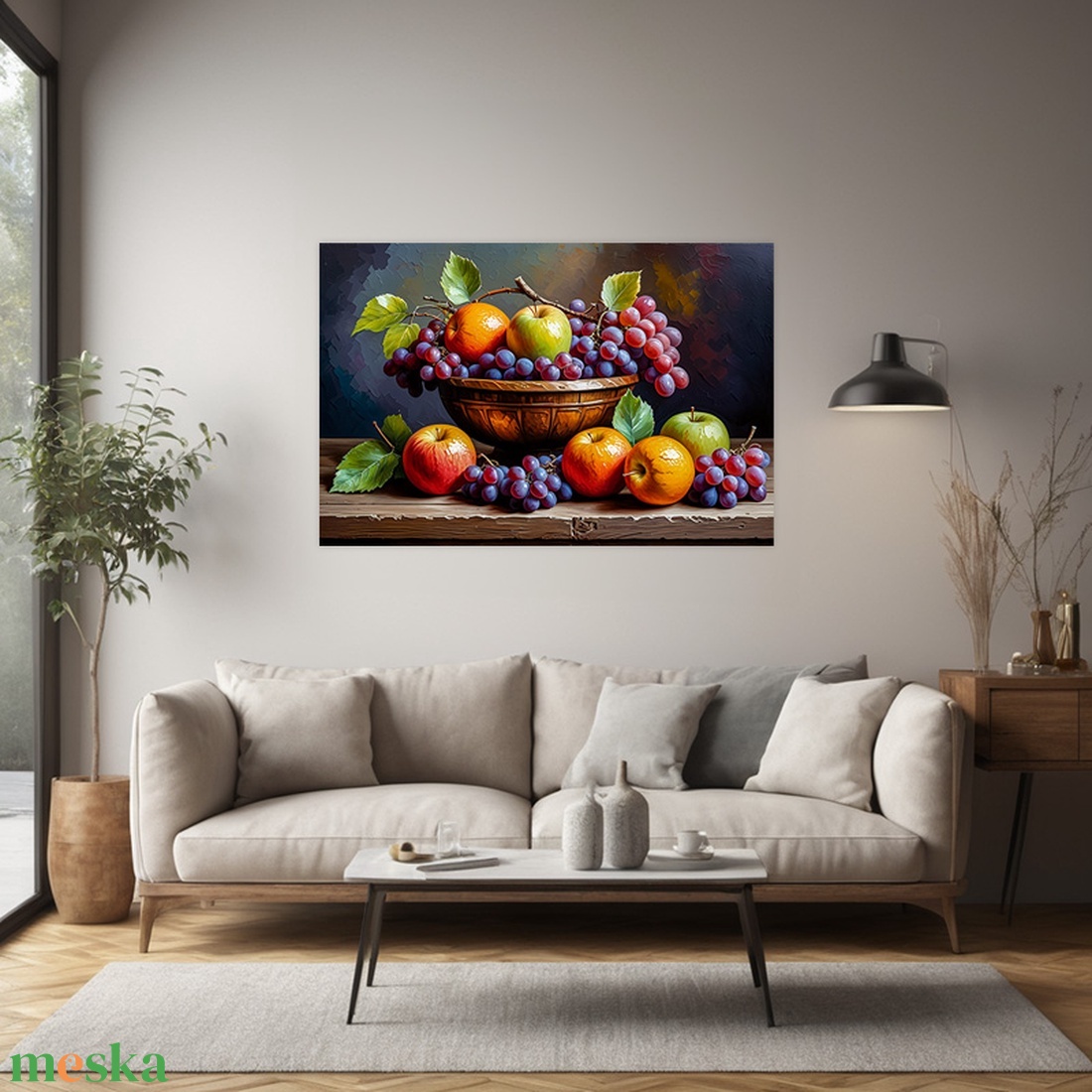 Gyümölcs csendélet fa tálban falikép vászonkép 60x40 cm - otthon & életmód - dekoráció - kép & falikép - vászonkép - Meska.hu Gyümölcs csendélet fa tálban falikép vászonkép 60x40 cm - otthon & életmód - dekoráció - kép & falikép - vászonkép - Meska.hu