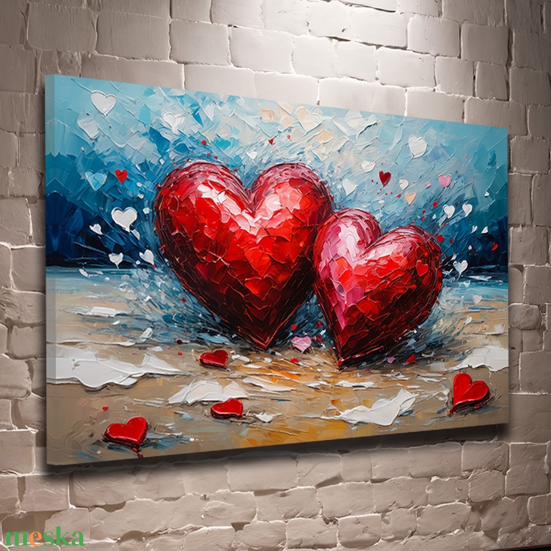 Dupla szív a tengerparton falikép - Vászonkép 60x40 cm - otthon & életmód - dekoráció - kép & falikép - vászonkép - Meska.hu Dupla szív a tengerparton falikép - Vászonkép 60x40 cm - otthon & életmód - dekoráció - kép & falikép - vászonkép - Meska.hu