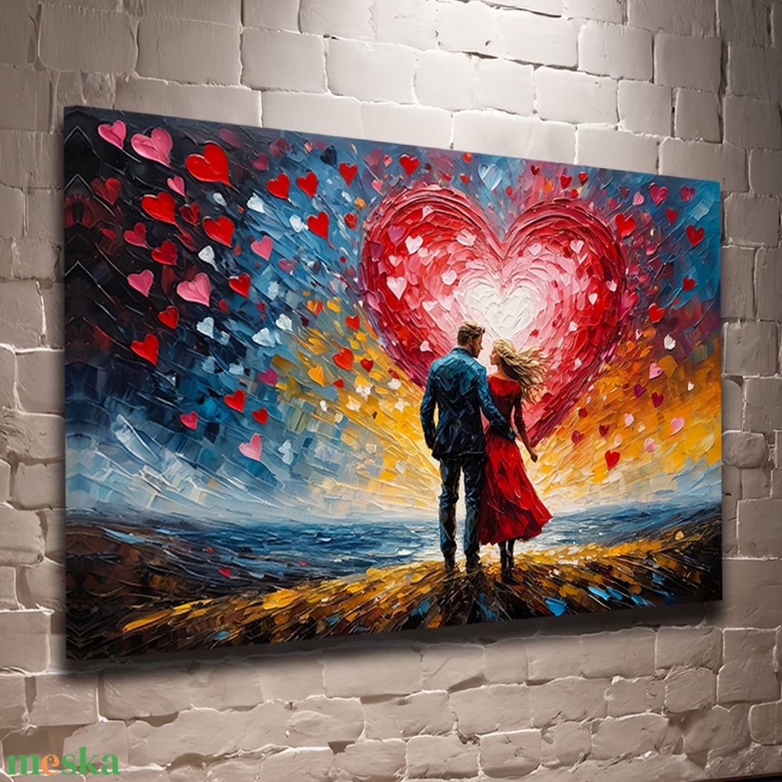 Szerelmes pár a napnyugtában falikép - Vászonkép 60x40 cm - otthon & életmód - dekoráció - kép & falikép - vászonkép - Meska.hu Szerelmes pár a napnyugtában falikép - Vászonkép 60x40 cm - otthon & életmód - dekoráció - kép & falikép - vászonkép - Meska.hu