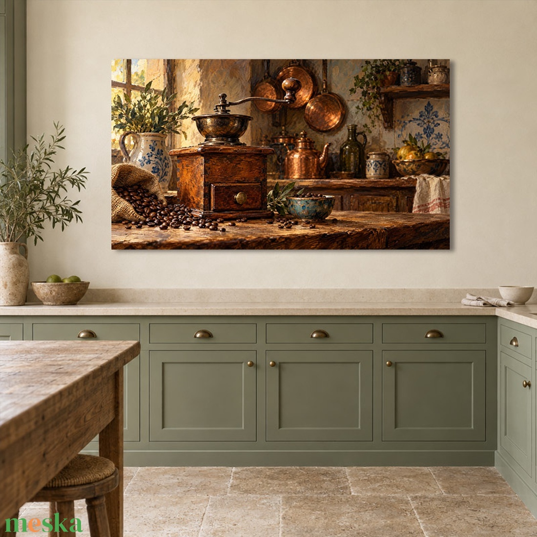 A Kávédaráló � prémium falikép konyhába - vászonkép 40x23 cm - otthon & életmód - dekoráció - kép & falikép - vászonkép - Meska.hu