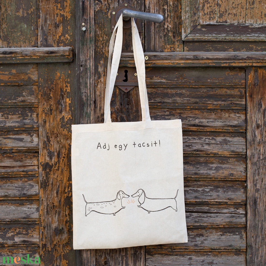 Adj egy tacsit Vászontacsi táska - táska & tok - bevásárlás & shopper táska - shopper, textiltáska, szatyor - Meska.hu