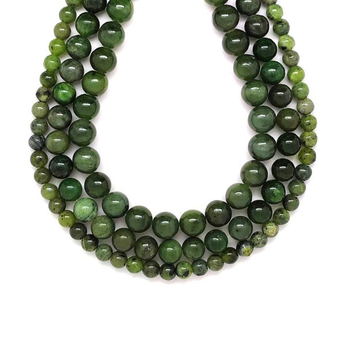 Jáde nefrit golyó A 8mm� ékszerkészítő alapanyag (füzér) - kellékek & szerszámok - ásvány alapanyag - ásványfüzér - Meska.hu