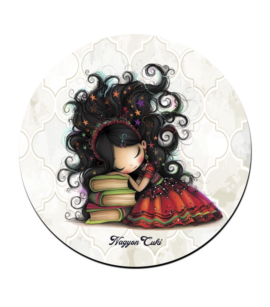 Álmodó könyv hercegnő pohár alátét -  - Meska.hu