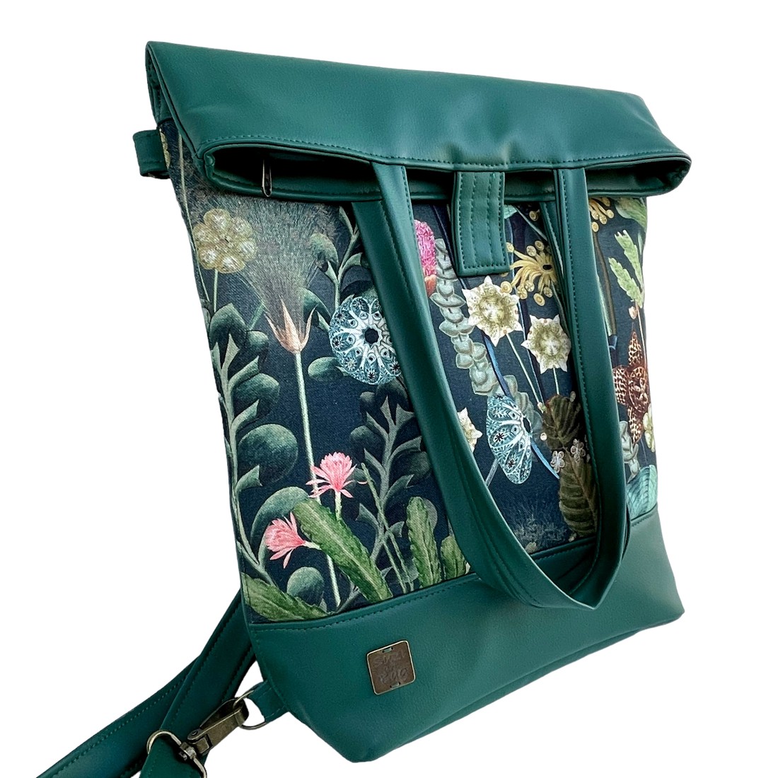 SuziartBag Zöld virágos vászon 3in1 hátizsák - táska & tok - kézitáska & válltáska - válltáska - Meska.hu SuziartBag Zöld virágos vászon 3in1 hátizsák - táska & tok - kézitáska & válltáska - válltáska - Meska.hu