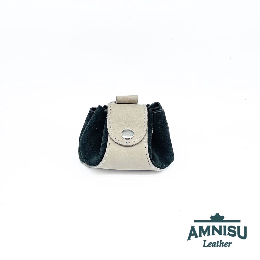 Szürke - fekete bőr mini 2in1 szütyő és kockatálca N8014-8018 - játék & sport - táblajáték és kártyajáték - társasjátékok - dobókocka - Meska.hu