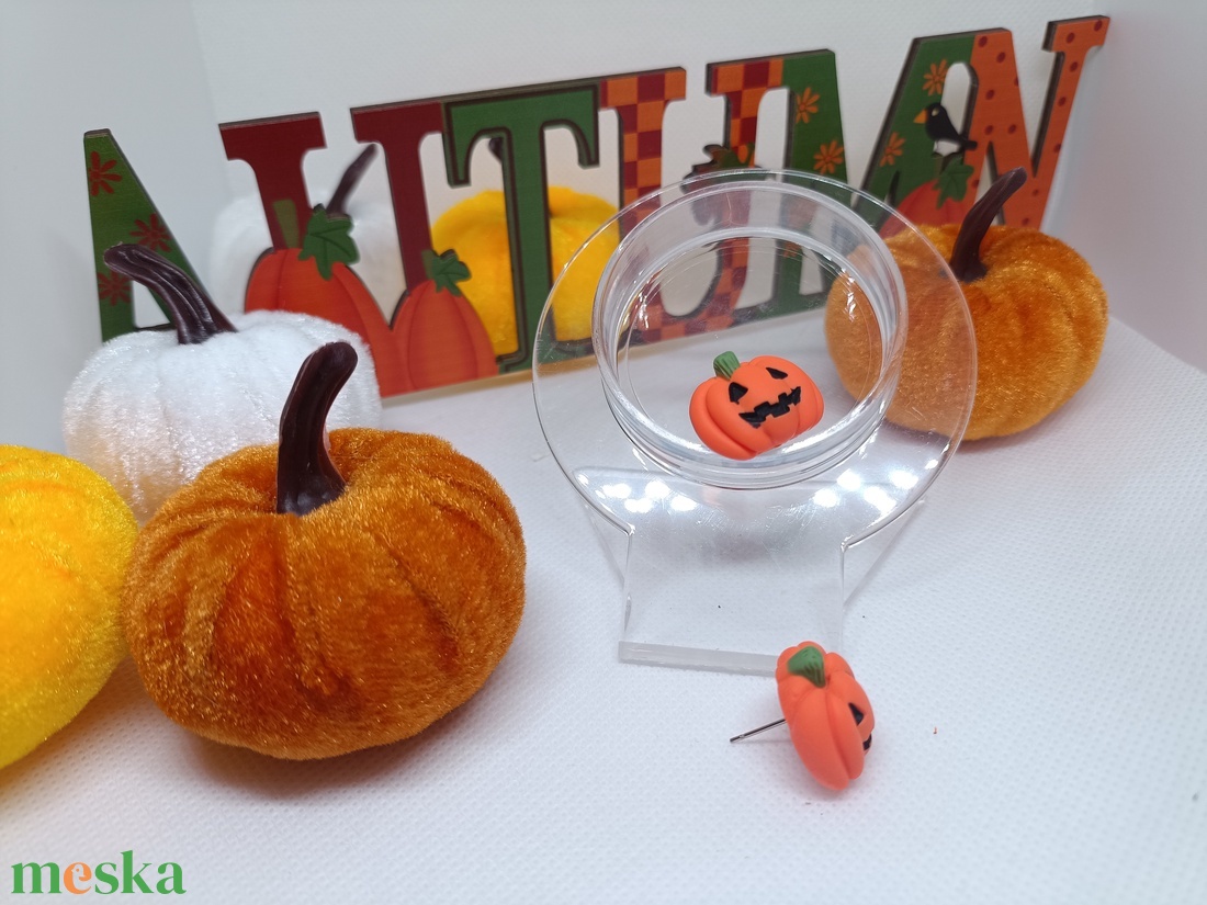 Halloween tökös fülbevaló - otthon & életmód - dekoráció - halloween - halloweeni ékszerek - Meska.hu Halloween tökös fülbevaló - otthon & életmód - dekoráció - halloween - halloweeni ékszerek - Meska.hu