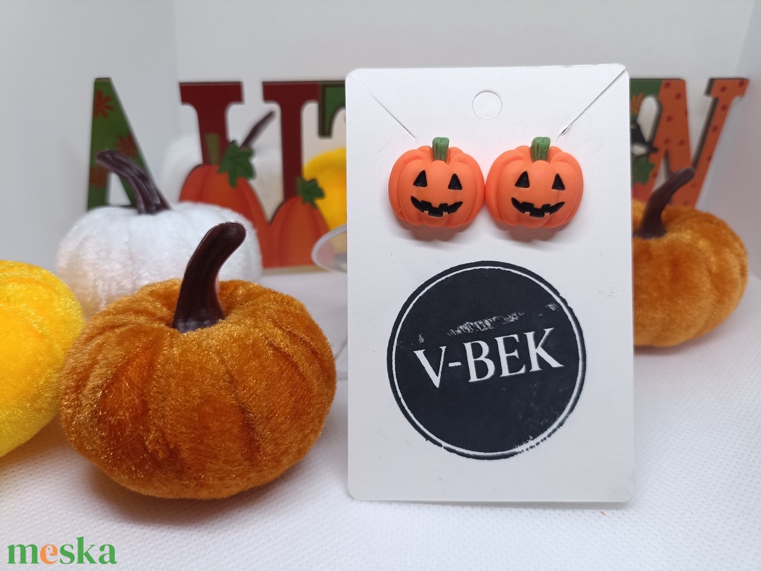 Halloween tökös fülbevaló - otthon & életmód - dekoráció - halloween - halloweeni ékszerek - Meska.hu Halloween tökös fülbevaló - otthon & életmód - dekoráció - halloween - halloweeni ékszerek - Meska.hu