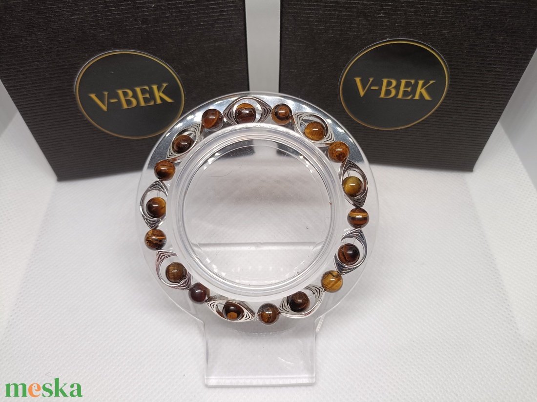 Tigrisszem Elegancia - ékszer - karkötő - gyöngyös karkötő - Meska.hu