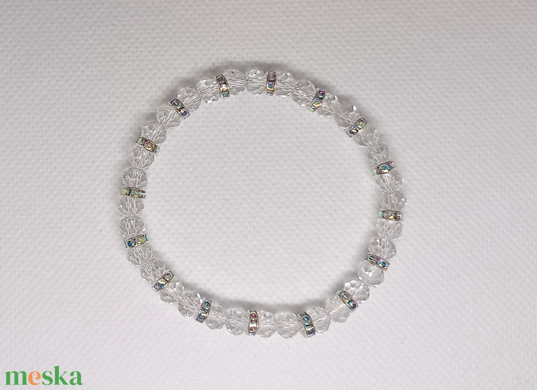 Jégkristály Csillogás - ékszer - karkötő - gyöngyös karkötő - Meska.hu