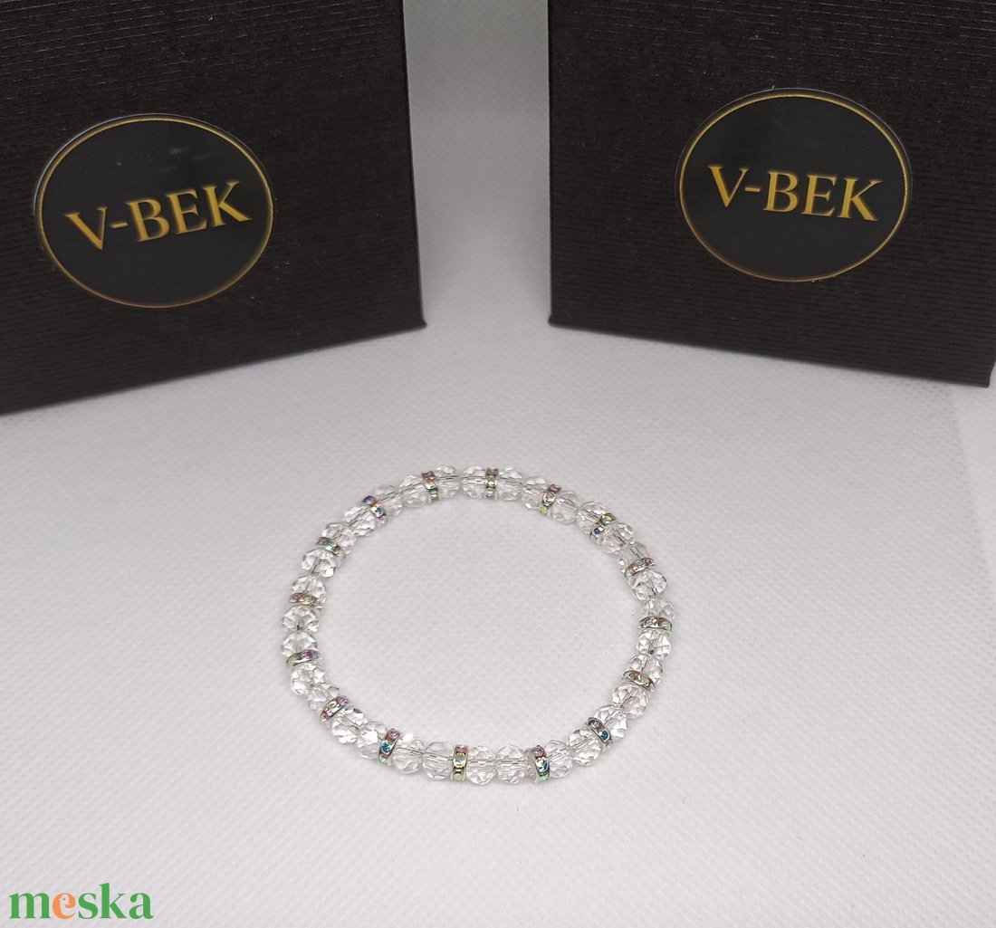 Jégkristály Csillogás - ékszer - karkötő - gyöngyös karkötő - Meska.hu