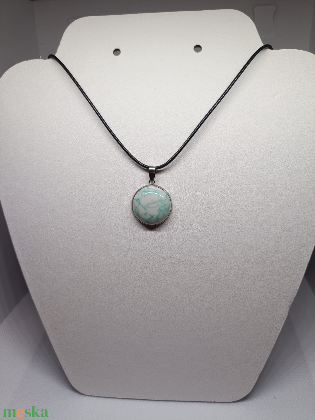 Celestial Gem Pendant Collection - Fehér márvány medál - ékszer - nyaklánc - medálos nyaklánc - Meska.hu