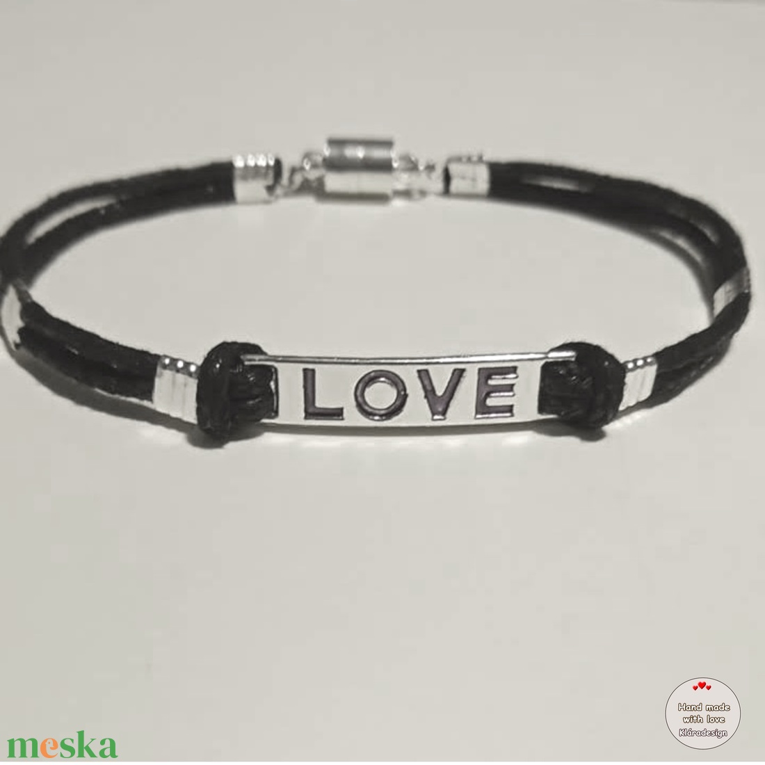 LOVE feliratos karkötő mágneszárral - ékszer - karkötő - karkötő medállal - Meska.hu LOVE feliratos karkötő mágneszárral - ékszer - karkötő - karkötő medállal - Meska.hu